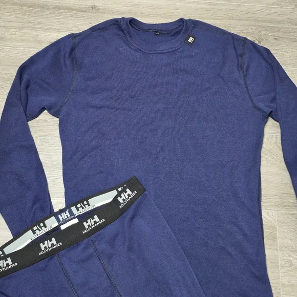Helly Hanson WorkWear Base Layer Mens Size Large Navy Blue - Picture 3 of 5
